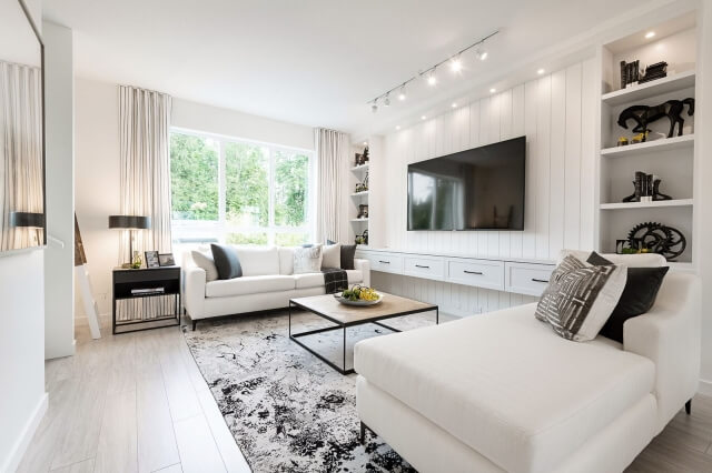 Living-room-in-Archer-Green-townhome